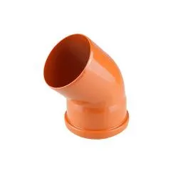 Отвод ПВХ оранж. Дн 110х45* (колено) раздела Наружные канализационные трубы и фитинги